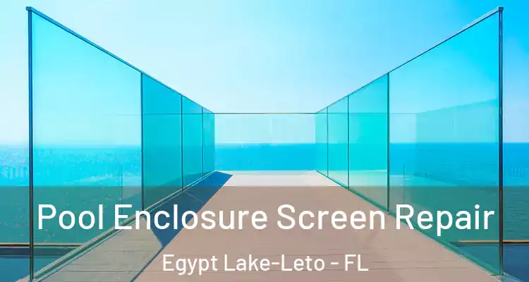  Pool Enclosure Screen Repair Egypt Lake-Leto - FL