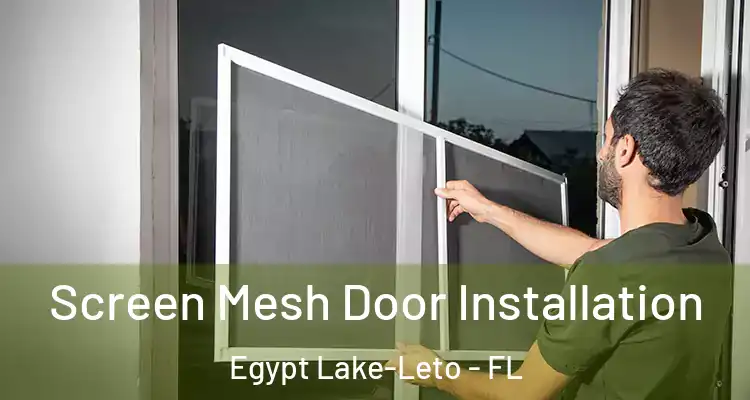  Screen Mesh Door Installation Egypt Lake-Leto - FL